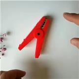 plastic alligator clip with stainless steel jaw
