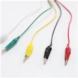 0.5m long insulated Alligator Clip Cable
