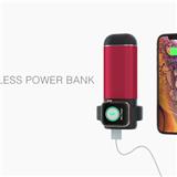 2019 latest portable Qi wireless power bank  for apple watch earphone and mobile phone