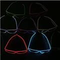 Unique design built in driver 2.3mm el wire neon wireless rechargeable EL glasses