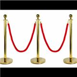 Ball top Stainless Steel  Q Manager Queue Pole Stand Stanchion crowd control rope barrier for car show bank Hotel Museum