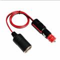 Hot Sale Male Car Van Cigarette Lighter Socket Plug Cable Adaptor Red Head 24V 12V Accessories Manufacture