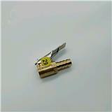 Tire Valve Clip-On Air Chuck Brass, Fit 1/4" / 6 mm I.D. Hose. Open.Tire Valve