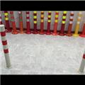 With ring iron warning column metal delineators bollard steel warning post