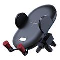 360 rotate wireless auto clamping car fast charger car magnetic holder for car