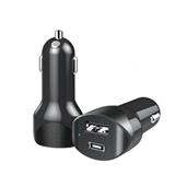 30W dual usb car charger 2.4A &PD type-c fast charging car phone charger PD type-C USB quick smart car charger for mobile