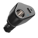 12V Dual USB Fast Charging PD Type c Charging Cigarette Lighter Socket Adapter 40W