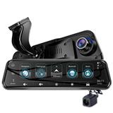 10" Touch Dual Usage installation with special mount Android mirror dvr gps +Dual lens wifi dvr car + RAM 1GB ROM 16GB+GPS Navi