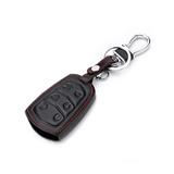 Leather remote key shell fob key cover for Cadillac Escalade 2015 smart key case 6 Buttons car styling