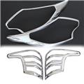 Triton kit chrome head light cover and tail light cover for L200 2016