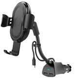 10W Car Cigarette Lighter Wireless Charger Qi Phone Gooseneck Wireless Charger Fast Charging