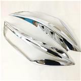 For Nissan Kicks 2017 ABS Chrome Front Head Light Lamp Frame Decoration Cover Trim Car Styling Auto Accessories