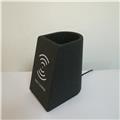 2 in 1 Design 10W Fast Wireless Charge Desk Pen Pencil Holder, Wireless Charger Pad