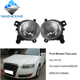 gzyzx Fog Lights Lamp Lens Replacement for Audi A4 S4 A6 S6 Q3 A5 S5 Volkswagen Passat CC 8T0941699E 8T0941700E