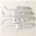 ABS Matte Chrome For Nissan Kicks 2016-2018 LHD Car Door Window glass Lift Control Switch Panel Cover Trim Accessories Styling