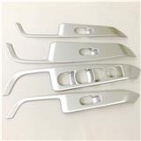 ABS Matte Chrome For Nissan Kicks 2016-2018 LHD Car Door Window glass Lift Control Switch Panel Cover Trim Accessories Styling
