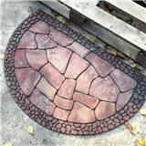 Printed Outdoor Crumb Rubber Nylon Flocked Rubber Door Mats