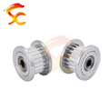 1302#CNC Parts Aluminum Alloy GT2/2M 20teeth Perlin passive idler pulley wheel bore 3mm(with bearing) belt width 6mm Pulleys