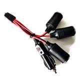 MX DC 12V 1 to 3 Car Cigarette Lighter Socket Power Adapter Splitter With Waterproof Cap