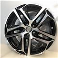 size116 17  Inch black machine face with 5x108 to5x114.3  Alloy wheel rim