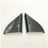 ABS Carbon fiber Chrome For Nissan Kicks 2016 2017 2018 Car interior A-pillar Speaker frame Horn Cover Trim Accessories Styling