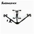 rear bike carrier steel 3 bikes trunk mounted hitch rack car bike rack