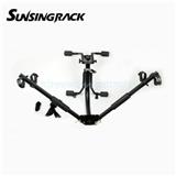 rear bike carrier steel 3 bikes trunk mounted hitch rack car bike rack