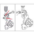 Wheel alignment camber adjustment screw bolt Vehicles ArmyGreen Steel Four Wheel Alignment 12mm