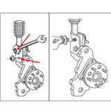 Wheel alignment camber adjustment screw bolt Vehicles ArmyGreen Steel Four Wheel Alignment 12mm