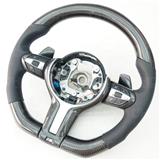 Carbon Fiber Leather Car Steering Wheel Modification Sport Pattern Movement Style for BMW 1 3 4 5 6 7 Series M3 M4 M5 Mini etc.