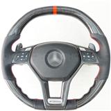 Carbon Fiber Leather Car Steering Wheel Sport Pattern Movement Style for Mercedes Benz Class C AMG G 211 Maybach