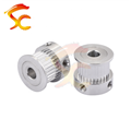 1414#CNC Parts GT2/2M Synchronous timing 28teeth bore 6.35mm belt width 10mm Aluminum Alloy small timing belts and pulleys