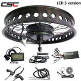 Electric Snow Fat Tire Hub Motor kit 26'' X4.0 Tyre 48v 1500W 190mm rear wheel kit Regenerative LCD display Shipping from Russia
