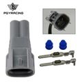 Gray 2 pin  2-Way waterproof auto connector(2.2)male,efi plug,including terminals and seal waterproof plug 90980-11155 PQY-ECK01