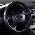 Wholesale universal hand sewing clear bus steering wheel cover black soft leather for car