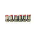 Colored Wheel Anti Theft Lug Nuts Spiral Bulge Acorn Standard Tire Lock Screw