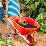 children's plastic mini wheelbarrow toy