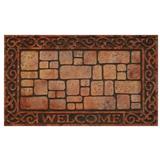 Recycled Rubber Sublimation Printed Outdoor Flocked Door Floor Matt