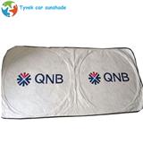 Promotional printable car window sunshade tyvek front car sun shades with custom logo