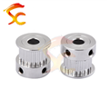 1060#CNC Parts GT2/2M Synchronous timing 20 teeth bore 5mm belt width 6mm Aluminum Alloy Timing Pulley