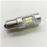 Hot sales extremely bright 1157 18smd 3030chips led car interior bulb white light lamp with lens