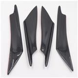 For mustang Titanium Carbon Fiber  Universal Car body kits Front Bumper Lip Splitter Exterior Fins Body Spoiler Canard
