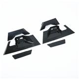 6PCS Rear door handle bowl ABS carbon fiber chrome trim cover for chr 2017 2018