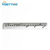 Custom Autobiography Car Decal Logo Nameplate Letter Badge Emblem