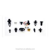 250pcs Nylon Auto Plastic Fasteners Assorted HE04