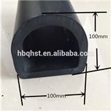 100*100 D type EPDM rubber fender for boat