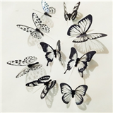 18pcs/lot 3d Effect Crystal Butterflies Wall Sticker Beautiful Butterfly for Kids Room Wall Decals Home Decoration On the Wall