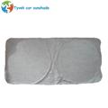 White car sun shade with custom logo printing best price white car sunshade