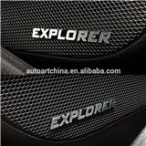 Car Auto 4pcs aluminium Rdesign door sound speaker metal badge emblem sticker