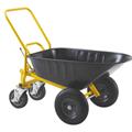 100L 110L four wheeled dump cart wheel barrow wheelbarrow with brake